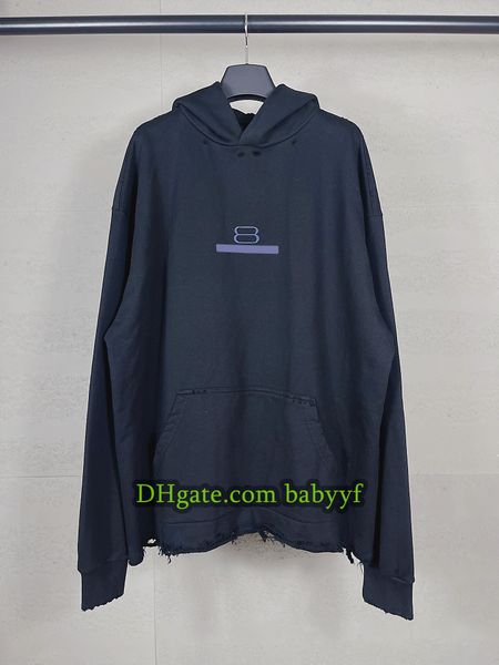 

Men hoodie designer hoodie High quality Sweatshirt Premium Hoodie Streetwear Old retro style letters Men Plus size hoodie Fashion pullover 8951 sweater, 8951-black