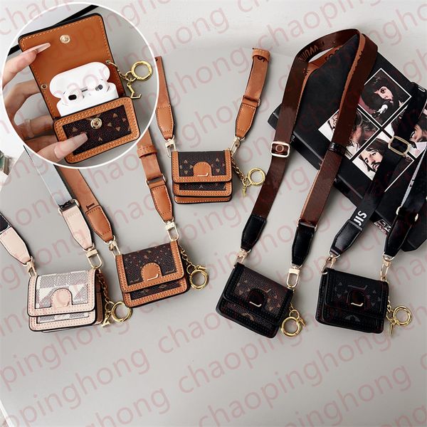 Designer Airpods pro 2 air pods 3 Max Case Chain Clasp Bag for Apple Airpods Pro 2nd 3nd Generation Case Headset Packet Hook Clasp Keychain Earphone Cover Mini Bag Charm