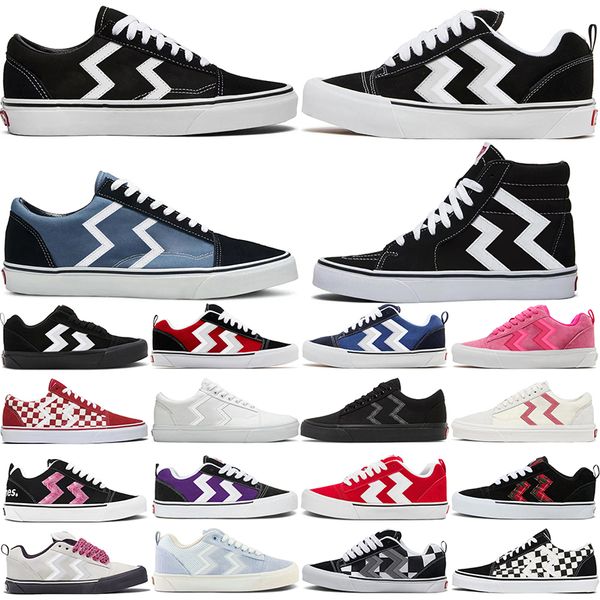 

Designers Casual Shoes platform skool mens womens skateboard mens trainers sports sneakers Vintage Hip hop Rock Classic black white Tennis shoes 35-45, Brown