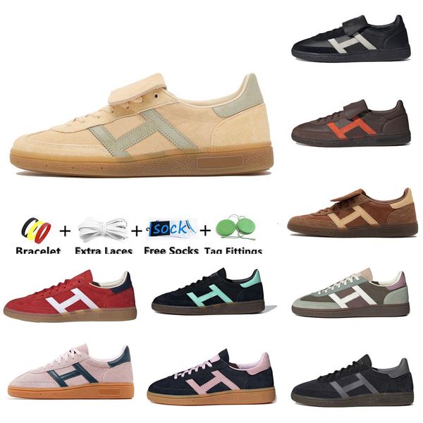 

sales Factory direct Vegan Mens Womens Leprint Shoes OG Designer Handball Casual Shoes Navy Aluminum Core Black Scarlet Gum Clear Pink man woman Outdoor Recreation, Red