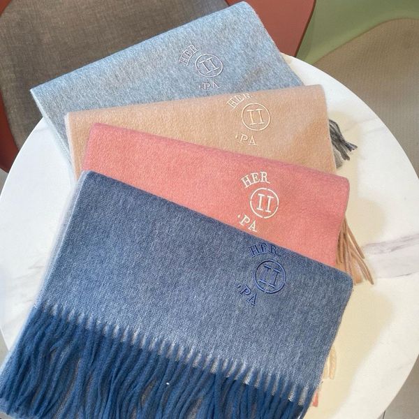 

Fashions Scarf Designer Scarves Silk Shawl Letter Reversible Design for Man Women Cashmere 4 Color Top Quality