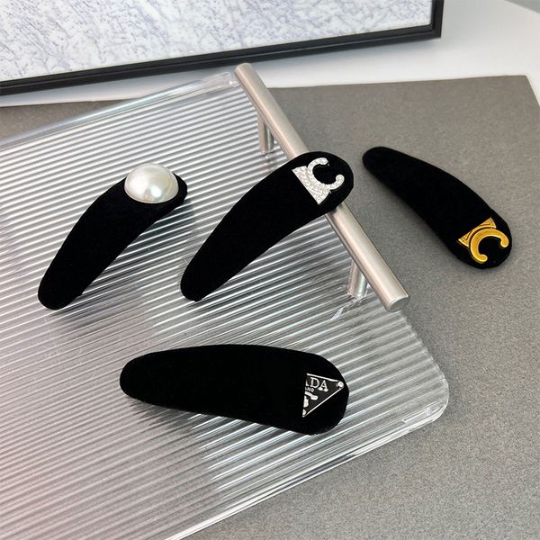 

Womens Hair Clip Hair Pin hair slide side clip simple elegant BB clip advanced sense of small fragrance French bangs clip