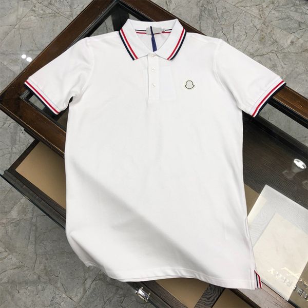 

mens polo Designer Business Tops Crocodile Embroidery Polos Shirts Men Short Sleeve Oversized Size Lapel Tees corner opening shirt, Gray