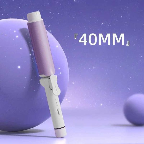 

40mm Curlers Negative Ion Ceramic Care Big Wand Wave Hair Styler Curg Irons 3 Temperatures Fast Heating Styg ToolsXJ241010, Pink