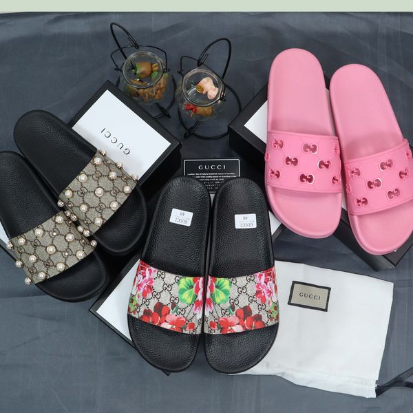 

designer slide slippers mules women geranium men sandal quality fashion slippers fashion sandals mens and slippers flats Summer, #3