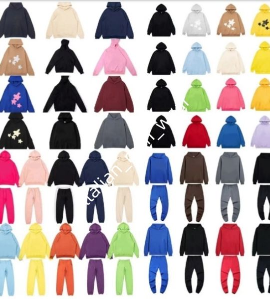 

Fashion casual Mens and Womens hoodie High quality foam letter print anti-wrinkle hoodie designer sweatpants S-XL, Yellow