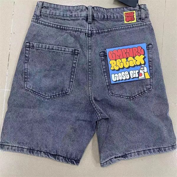 

JNCO baggy Y2K jeans New Haruku Hip Hop Pattern Oversized Denim Mens Womens Retro Gothic Basketball Shorts Streetwear Homme Casual Bermuda Trousers asian size s-xxl, Denim shorts 24