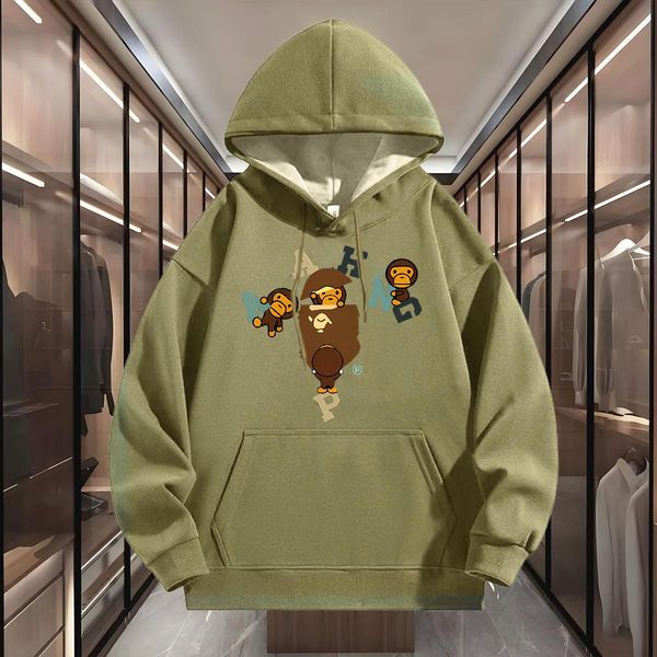 

Designer Hoodie Mens Womens Leisure Street Pullover Loose Outdoors Sweatshirts Monkey Tiger Print Outerwear Hooded Winter Sweater, Blue