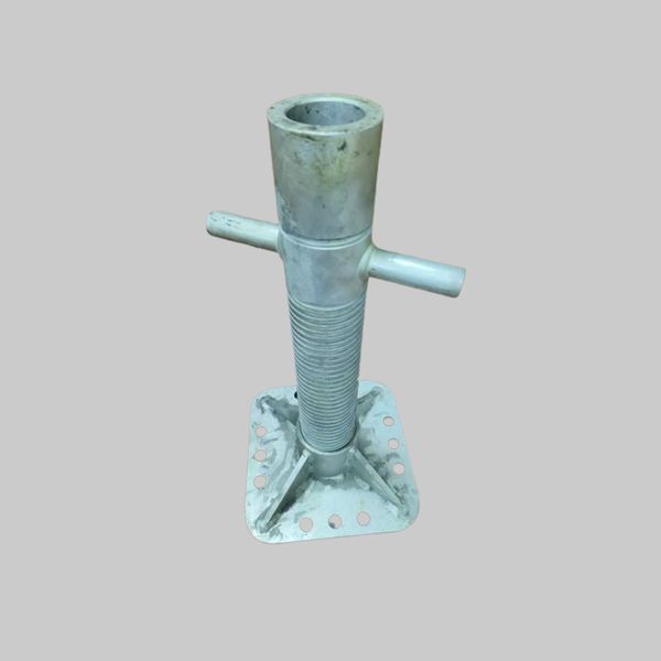 

caffolding accessories thread rod base jack with nut and plate