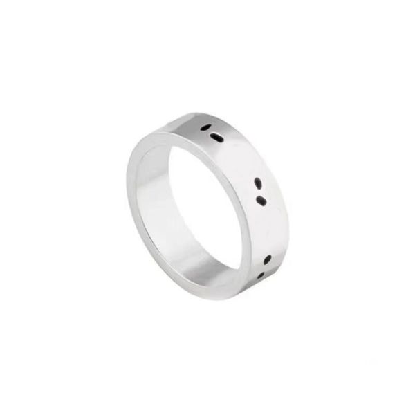 

Classic mens designer rings for women skull plated sier ring letter fashion unisex homme vintage heart bague