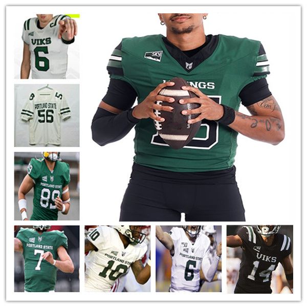

Portland State PS College Football Jerseys Dante Chachere Quincy Craig Delon Thompson Eric Denham Branden Alvarez Jaylen Lynch Peyton Wing Isaiah Green Montgomery, Men black style