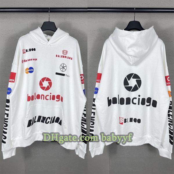 

Men hoodie designer hoodie High quality Sweatshirt Premium Hoodie Streetwear Old retro style letters Men Plus size hoodie Fashion pullover 8009 sweater, 8009-white