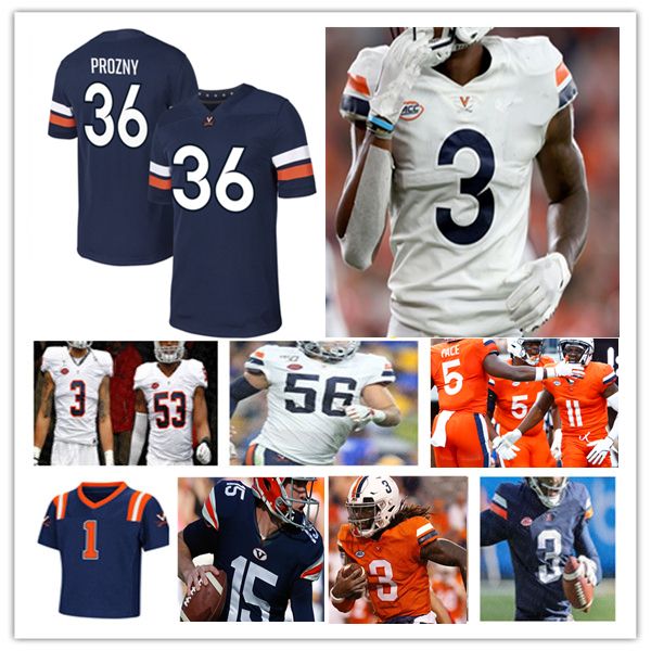 

Virginia College Football Jerseys Anthony Colandrea Xavier Brown Kobe Pace Malachi Fields Trell Harris Tyler Neville Antonio Clary James Jackson Kendren Smith 4XL, Men navy style