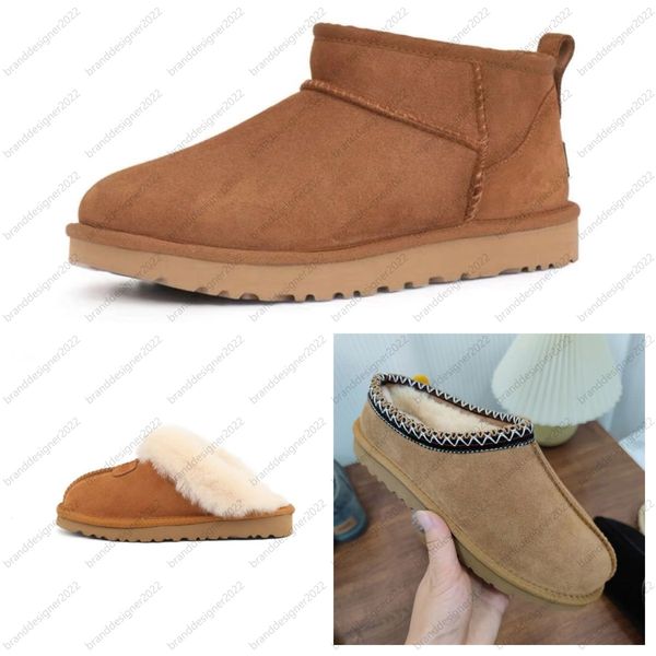 

Australia Slippers Mustard Seed Chestnut Fur slides Sheepskin Classic Ultra Mini Platform Boots Winter Women's Flat Shoes Suede ladies classic ankle boots, Colour7