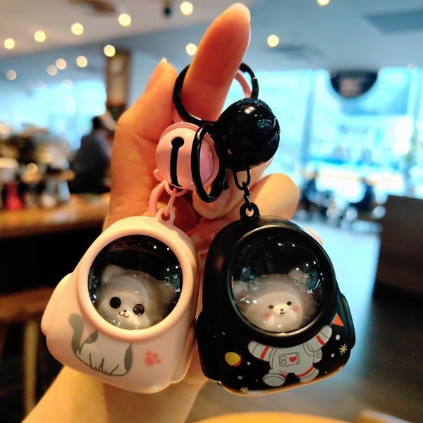 

Crystal Keyrings Little Bear Backpack Small Night Light Car Key Rings Accessories Bag Pendant Multicolor Wholesale