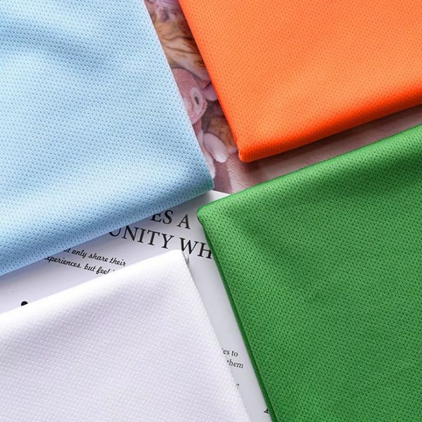 

36F Polyester dot bird's eye wicking moisture wicking sweat for spring and summer sportswear T-shirt fabric