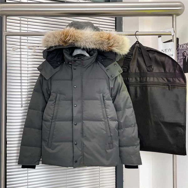 

Mens Canada Coats Down Real Big Wolf Clothing Casual Classic High Quality Weste Winter Warm Outerwear Parka Puffer Designer Jackets 6D2, Pink