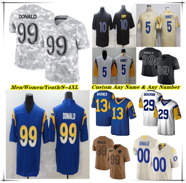 

American Football Jerseys Matthew Stafford Kyren Williams Tutu Atwell Whittington Demarcus Robinson Cooper Kupp Quentin Lake Kobie Turner Aaron Donald Dickerson, Men white style