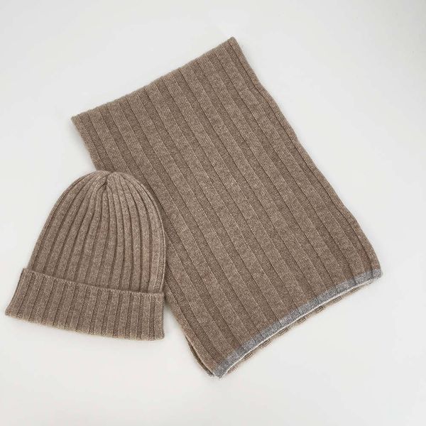 

Knitted Rib Wholesale 100% for Inner Beanie Men Cashmere Winter Outdoor Warm