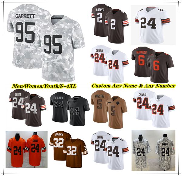 

American Football Jerseys Deshaun Watson Nick Chubb Jerome Ford Amari Cooper Jerry Jeudy Jeremiah Owusu-Koramoah Grant Delpit Myles Garrett D'Onta Foreman Jim 4XL, Men white style
