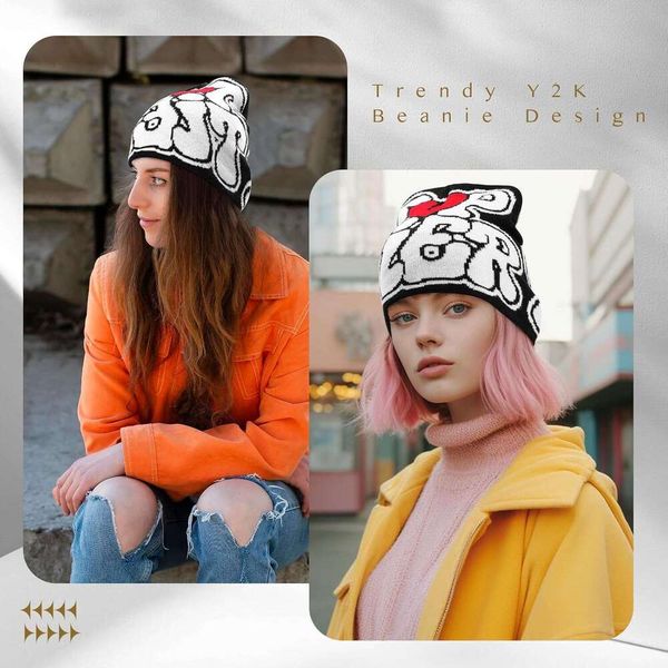 

esigner Women designer for goo winter Stylish d skull hat Men soft Beanies Acrylic good bonnet Win Accessories Trendy golf Treny