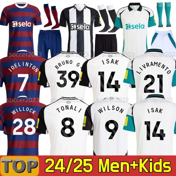 

24 25 GORDON NewCaslte United Soccer Jerseys BRUNO G. JOELINTON ISAK 2024 2025 NUFC Fans Player Version MAXIMIN ALMIRON JOELINTON Football Shirt men kids kits, 24 25 away adult