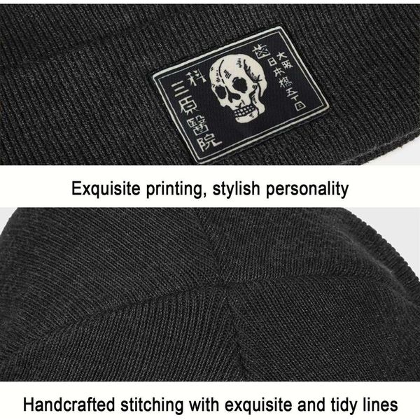 

skull Women beanie for hat Beanie bonnet Men Win cap winter s soft Cute kull Graphic oft Cool