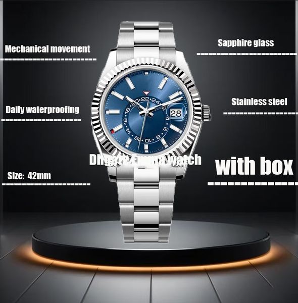 

Popular luxury men's automatic mechanical watch with durable sapphire crystal face more than 30 styles to choose from, Waterproof