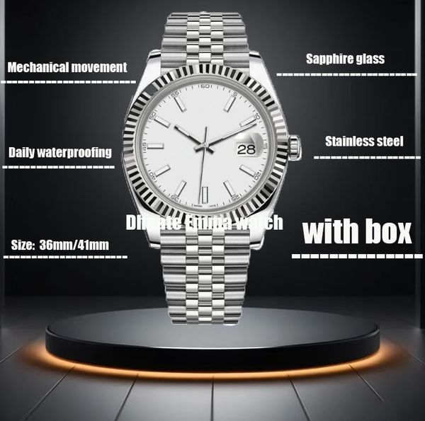 

Automatic Mechanical Movement Luxury Couple's Watch - Sapphire Glass & Stainless Steel (36mm/41mm), Watermelon