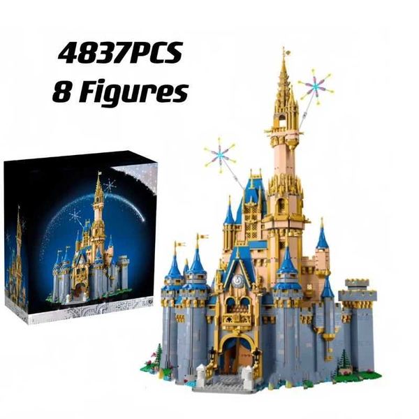 

43222 Blocks Princess Castle 100th Anniversary City Street View Royal Clemsher 43225 Model Building Brick Childrens Toys 71040 Y241016K5X8, Multicolor