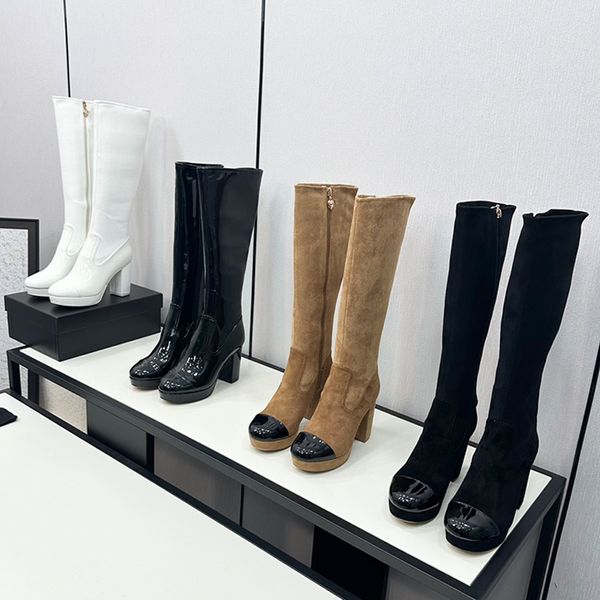 Woman boot tall boots over knee high designer boots womens boots knee high boots autumn winter shoe women chelsea boots suede boot patent leather luxury heels booties
