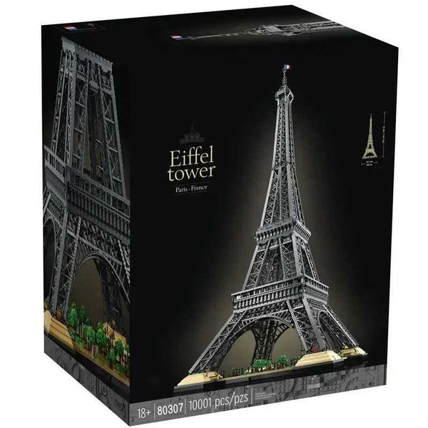 

10001 Blocks Eiffel Tower building blocks 1.5M compatible with 10307 high model building blocks Paris birthday childrens gift toys architecture Y2410160L0R, Multicolor