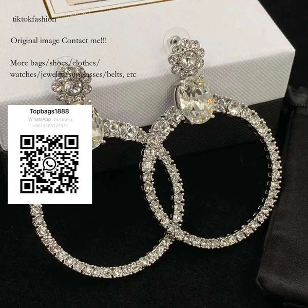 

large hoop brand for women wedding party gifts exquisite earrings designer jewelry. tiktokfashion