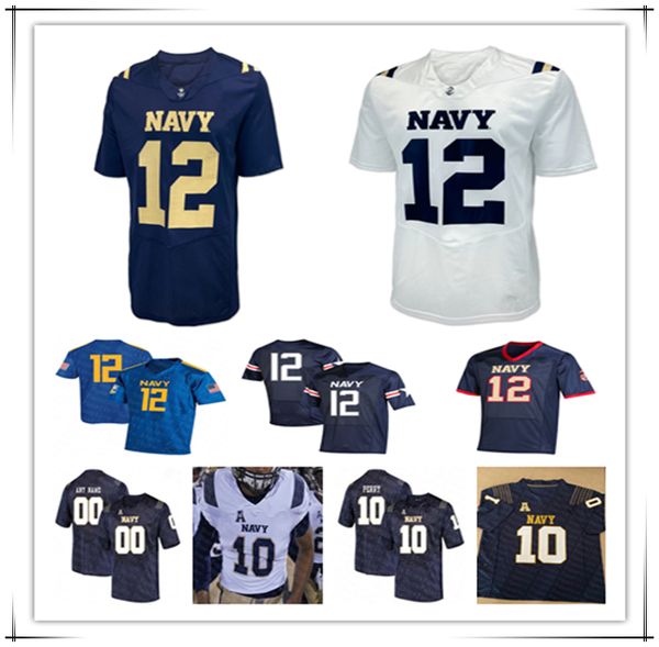 

Navy College Football Jerseys Blake Horvath Alex Tecza Eli Heidenreich Brandon Chatman Daba Fofana Colin Ramos Jaxson Campbell Rayuan Lane III Landon Robinson 4XL, Men white style