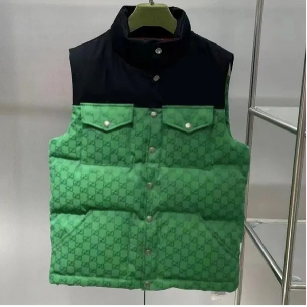 

Men's Down Designer Brand Cold Winter Outdoor Fashion Women's Warm Jacket Vest Couple Thick Coat Street Clothing, Sage