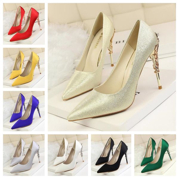 

AIYUQI Dress Shoes Women Genuine Leather Large Size 41 42 Mid Heel Women Spring Shoes Fashion Red Office Work Shoes Women, Blue