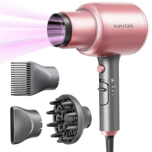 

Ionic Hair for Smooth Blowouts - Powerful 2024 Professional Blow Dryer with Diffuser (XJ241017), Pink