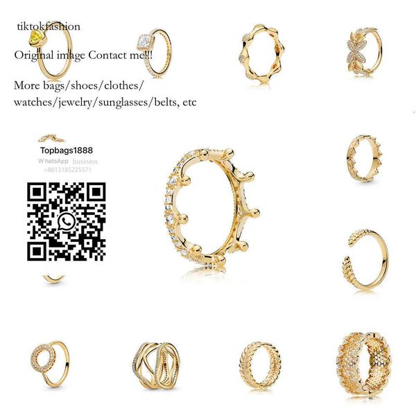 

Designer Jewelry Sier Women Fit Ring Heart Fashion Rings Gold Plated Zircon Sparkg Princess Bone tiktokfashion