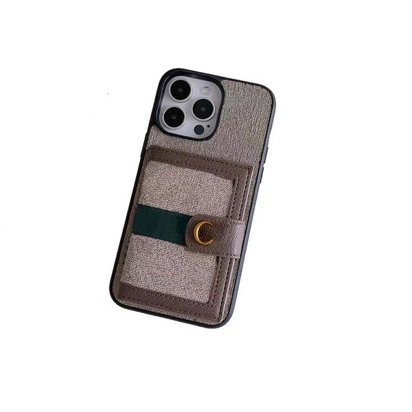 Card Holder Designer Phone Case for Apple iPhone 17 16 Pro Max 15 14 13 12 11 Luxury PU Leather Wallet Clear Photo Window Snap-button Closure Back Cover Coque Funda Gray G