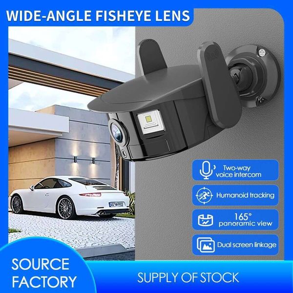 

Outdoor Home WiFi Mobile Remote 3MP HD Night Vision 165 ° Wide Angle Gun Camera Monitoring, Panoramic wifi camera excluding memory