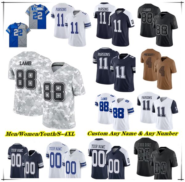 

Dak Prescott CeeDee Lamb Jersey Football Rico Dowdle Ezekiel Elliott Jalen Tolbert Jake Ferguson Eric Kendricks Micah Parsons DeMarcus Lawrence Trevon Diggs Smith, Men fuse white style1