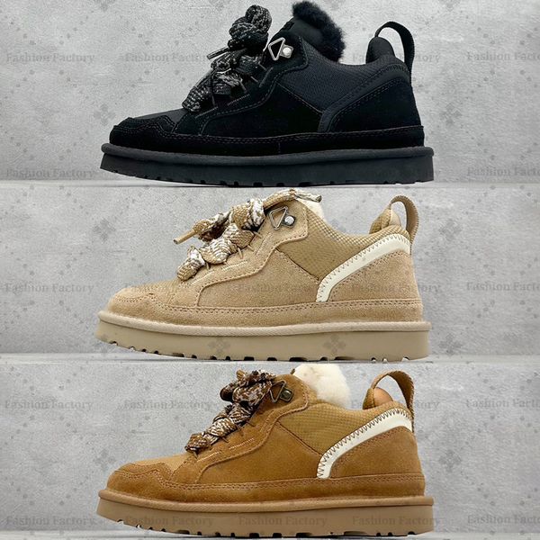 Designer Lowmel Trainers Casual Shoes Highmel Sneakers Womens Sand Wool Sheepskin Winter Leather Runner Fall Size 35-42