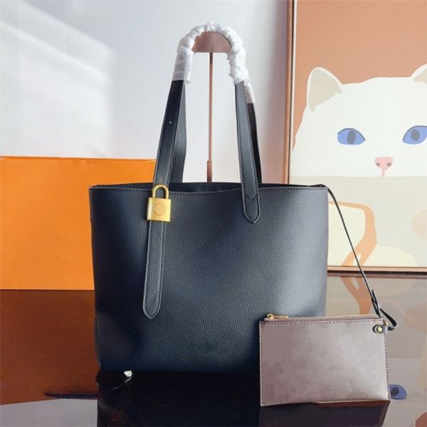 

Woman Floral Tote Bag Shoulder Bags Designer Bag Print Handbag Composite Totes with Pouch Leather High Quality, Gold
