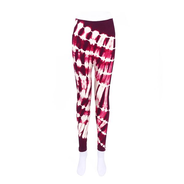 

Trendy Seamless Hip Lifting Yoga Pants for Fitness Enthusiasts - Available in Tie-Dye Colors, Red