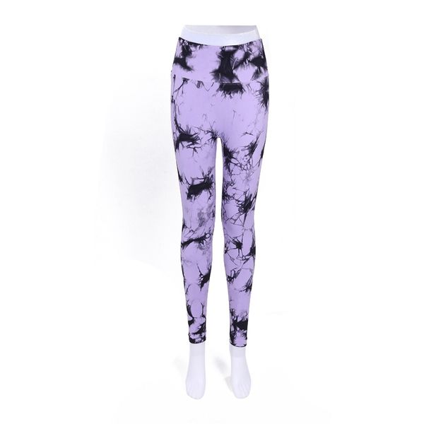 

Seamless tie dye hip quick dry Breathable exercise yoga pants, Purple