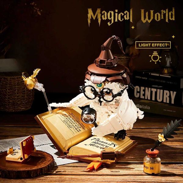 

World Magical Owl Doctor Magic Book with Light & Sound, Building Blocks Bricks Animal Bird Models Boys Assembly Toys for Kids 2024 Christmas Gifts dh3628137, Multicolor
