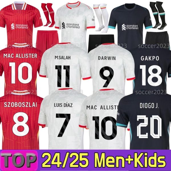 

24 25 M.SALAH soccer jerseys Luis DIaz GAKPO ENDO SZOBOSZLAI ALLISTER 2024 Mohamed Diogo DARWIN RAMSAY GRAVENBERCH Player football shirts men kids kit uniform tops, Yellow