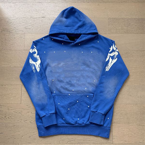 

Designer Hoodie for Men Sweathirt Street Pattern Print Stylih Blue Caual Looe Hooded Long Sleeve Pullover Sweater Suit Uniex Streetwear Hooded hellly pants, A8