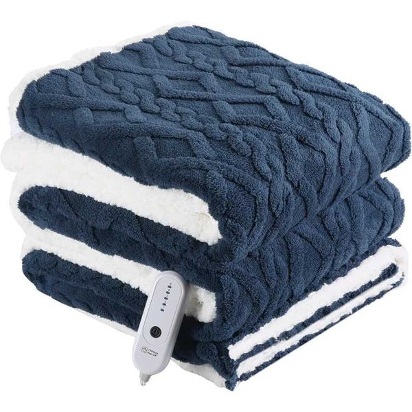

Full size ultra thick warm electric blanket 10 hour automatic shutdown 5-level heating overheating protection Y241022