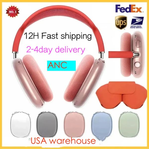 

USA Stock for Apple NEW Airpods Max USB C Bluetooth Headphone Earbuds Accessories Max 2 Transparent TPU Silicone Case AirPodsPro Max Noise Cancelling Headset Case